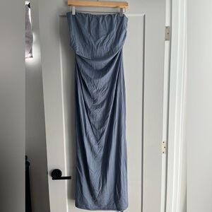 Reformation Dress Women M Bebe Knit Midi Strapless Ruched NWT Classic